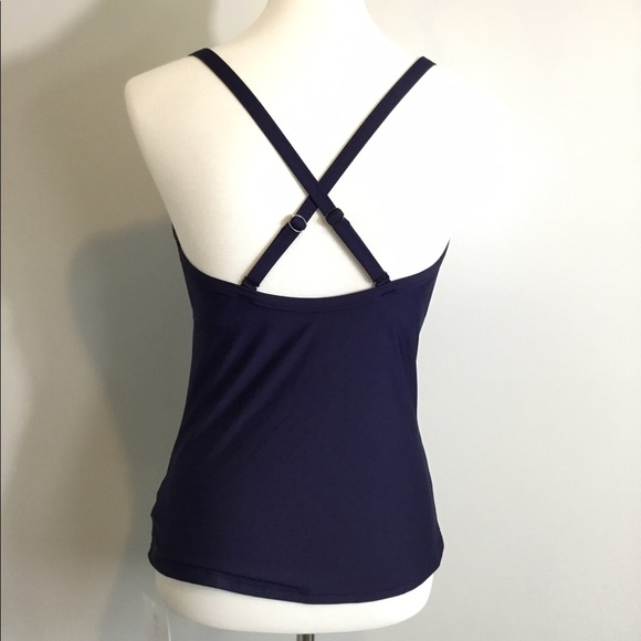Athleta Twist Up Dark Blue Tankini Top - Picture 6 of 6